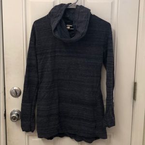 Navy blue cowl neck tunic